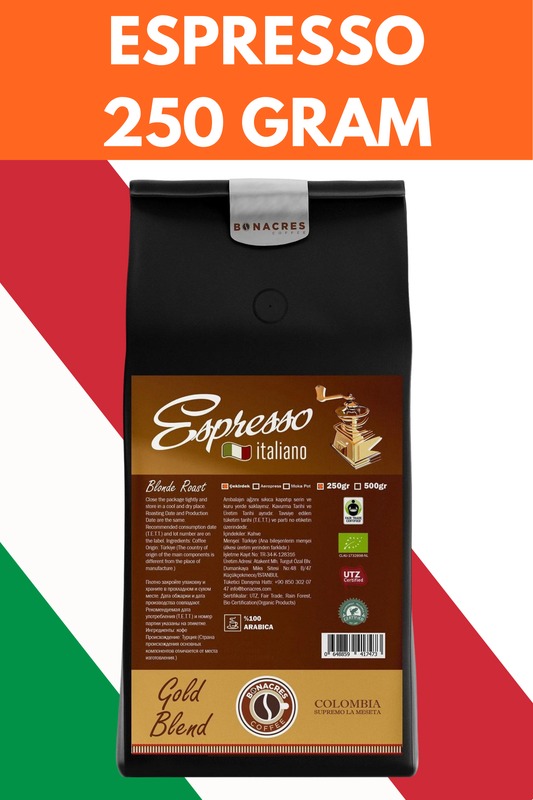 Yumuşak İçim Espresso Çekirdekleri Italiano 250gr