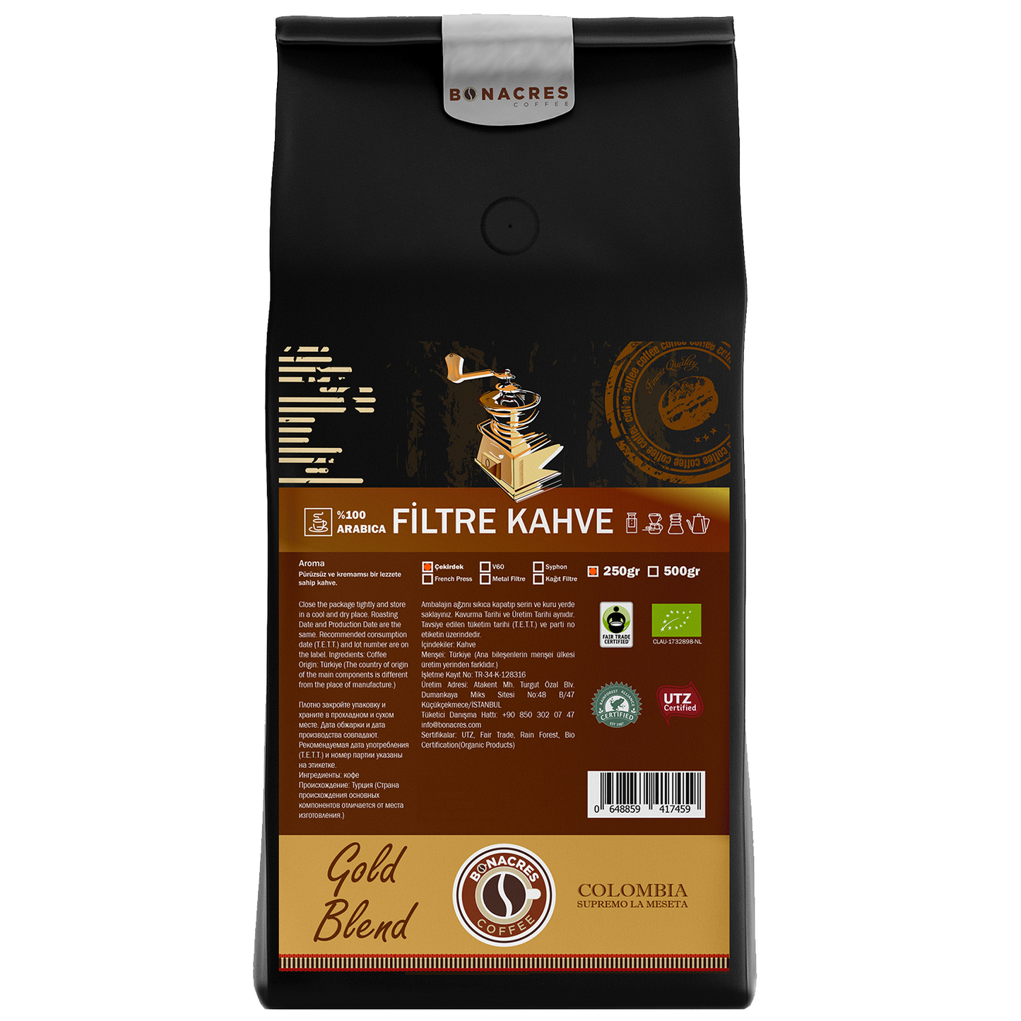 Bonacres Gold Blend Filtre Kahve 250gr